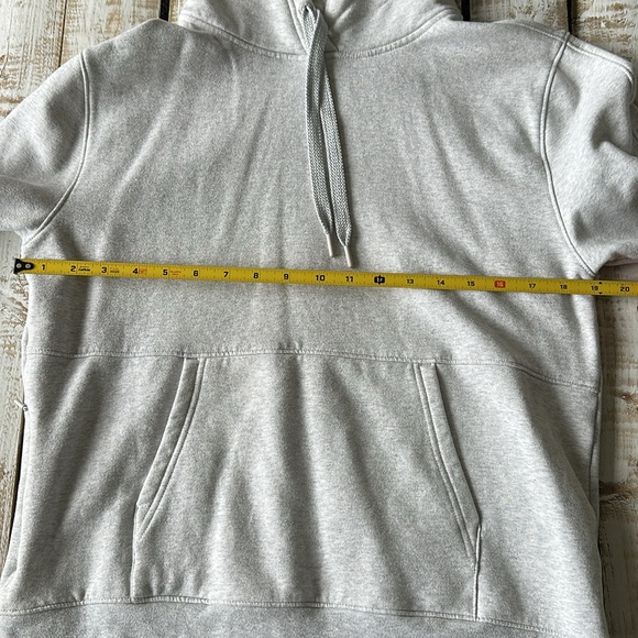 Athleta Pullover Hooded Sweatshirt Light Grey Size S - Picture 6 of 9